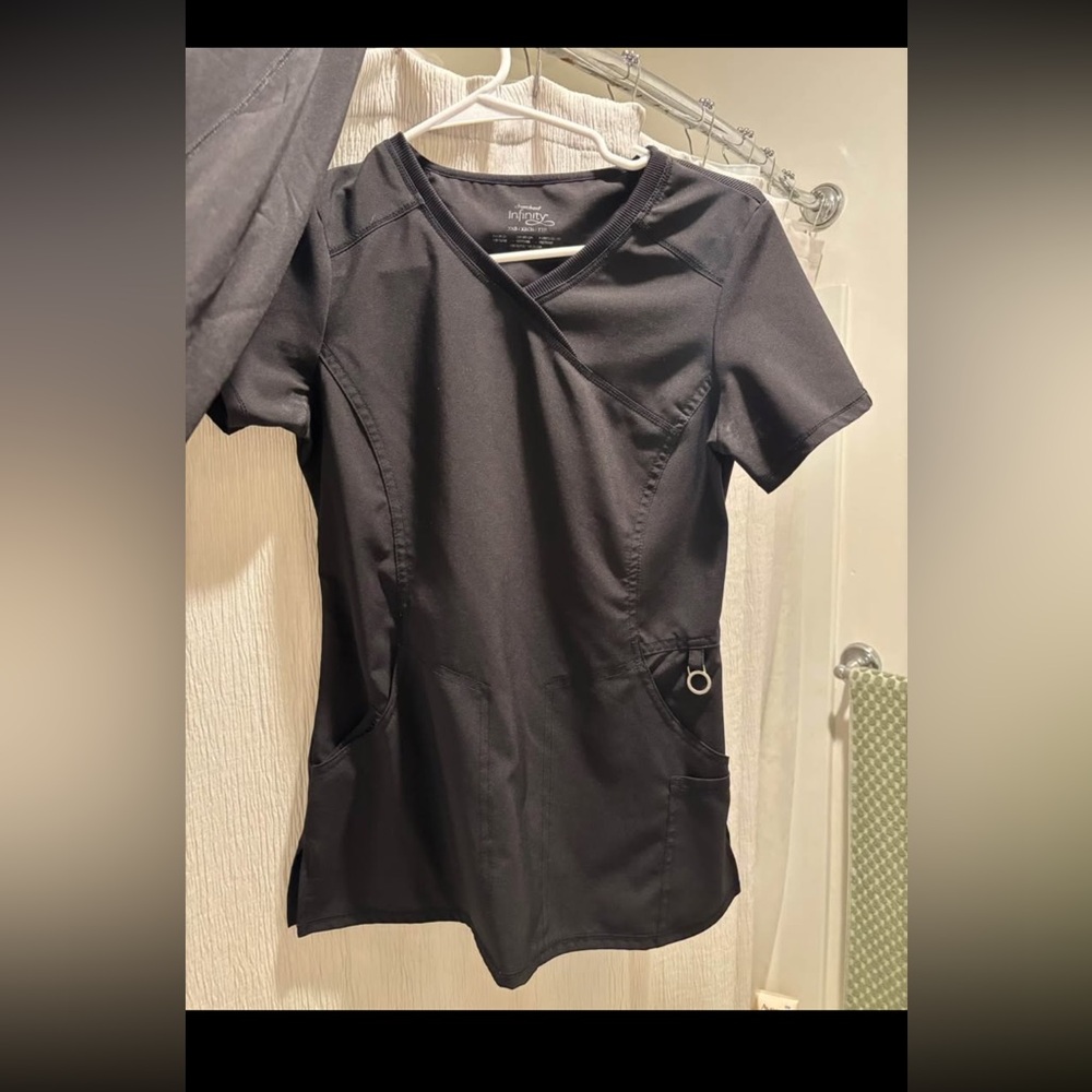 Black Women's Scrub Top